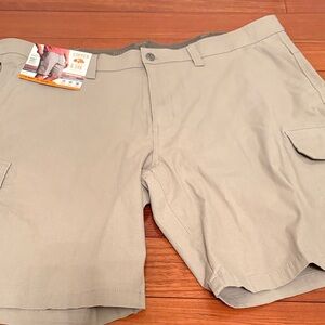 Men's Beige Cargo Shorts